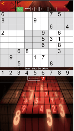 Sudoku mobile game app