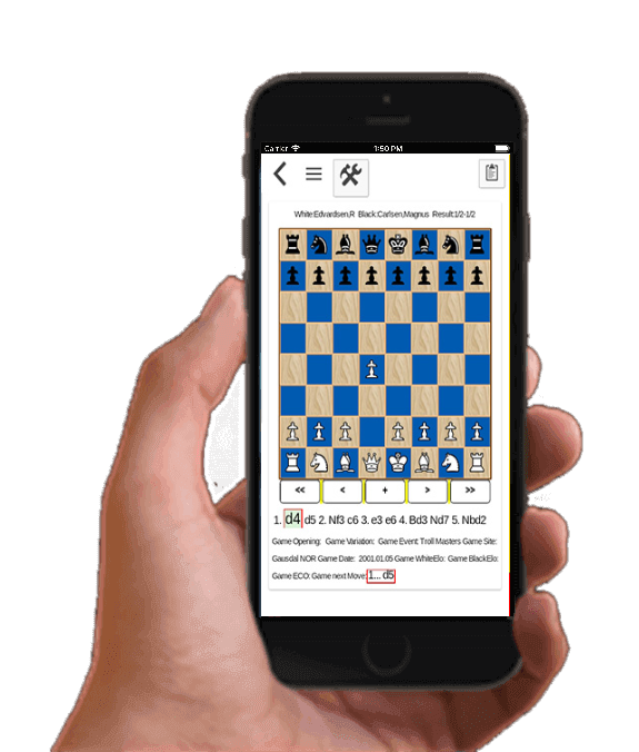 Chess app background