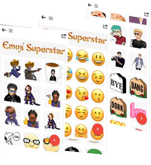 Emoji superstar on mobile