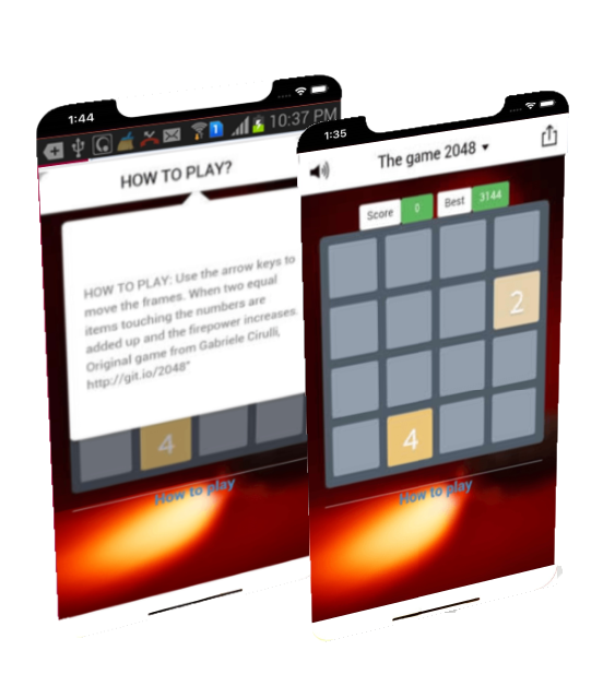 Grid numbers game app