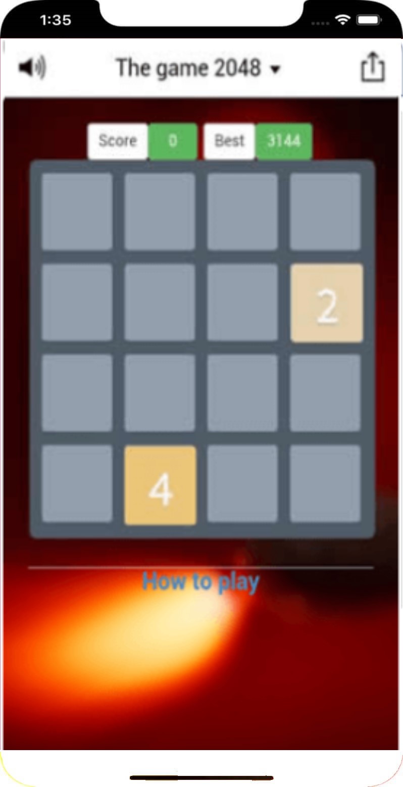 Grid game mobile app