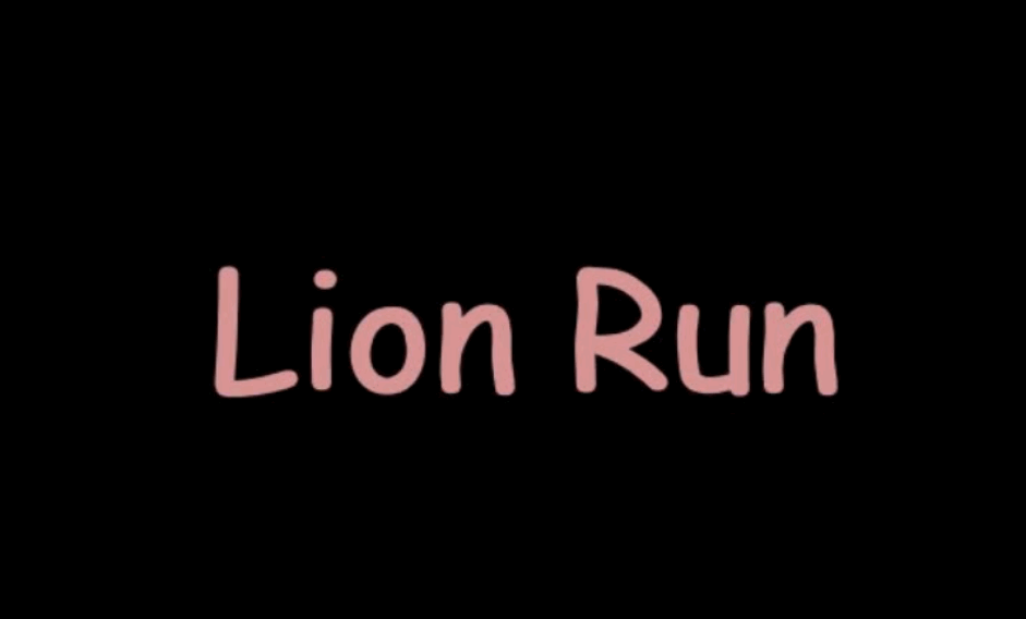 Lion run video
