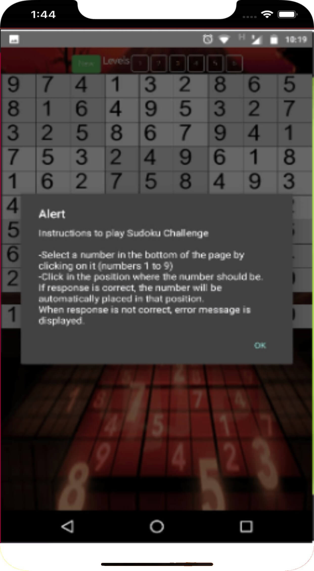 Solve sudoku game