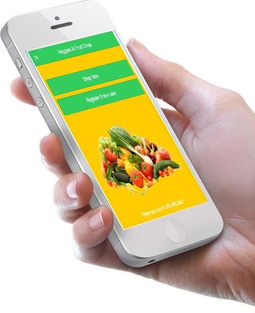 Grocery app dashboard
