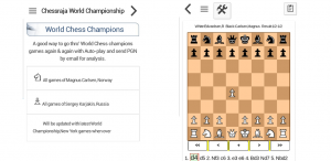 World Chess Champions app Carlsen and Karjakin