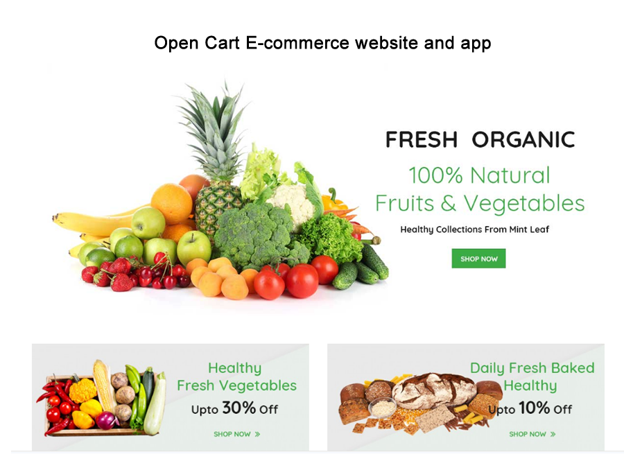 PHP web development Open cart e commerce